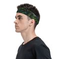 thumbnail image 2 of Balery Lush Foliage Green Plant Sports Headbands for Men,Moisture Wicking Workout Headband, Sweatband Headbands for Running,Cycling,Football, 2 of 9