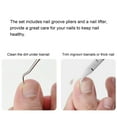 thumbnail image 3 of 2Pcs Ingrown Toenail Tools Kit Stainless Steel Nail Cuticle Pliers Ingrown Nails Lifter Fingernail Toenail Scissors for Ingrown & Thick Nail, 3 of 7