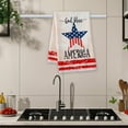 thumbnail image 5 of Uxgjfwu Patriotic Towel Polyester for Independence Day Decor Kitchen Rag and Platter Drying Red White Blue Design Dish Towel for Holiday Events, 5 of 6