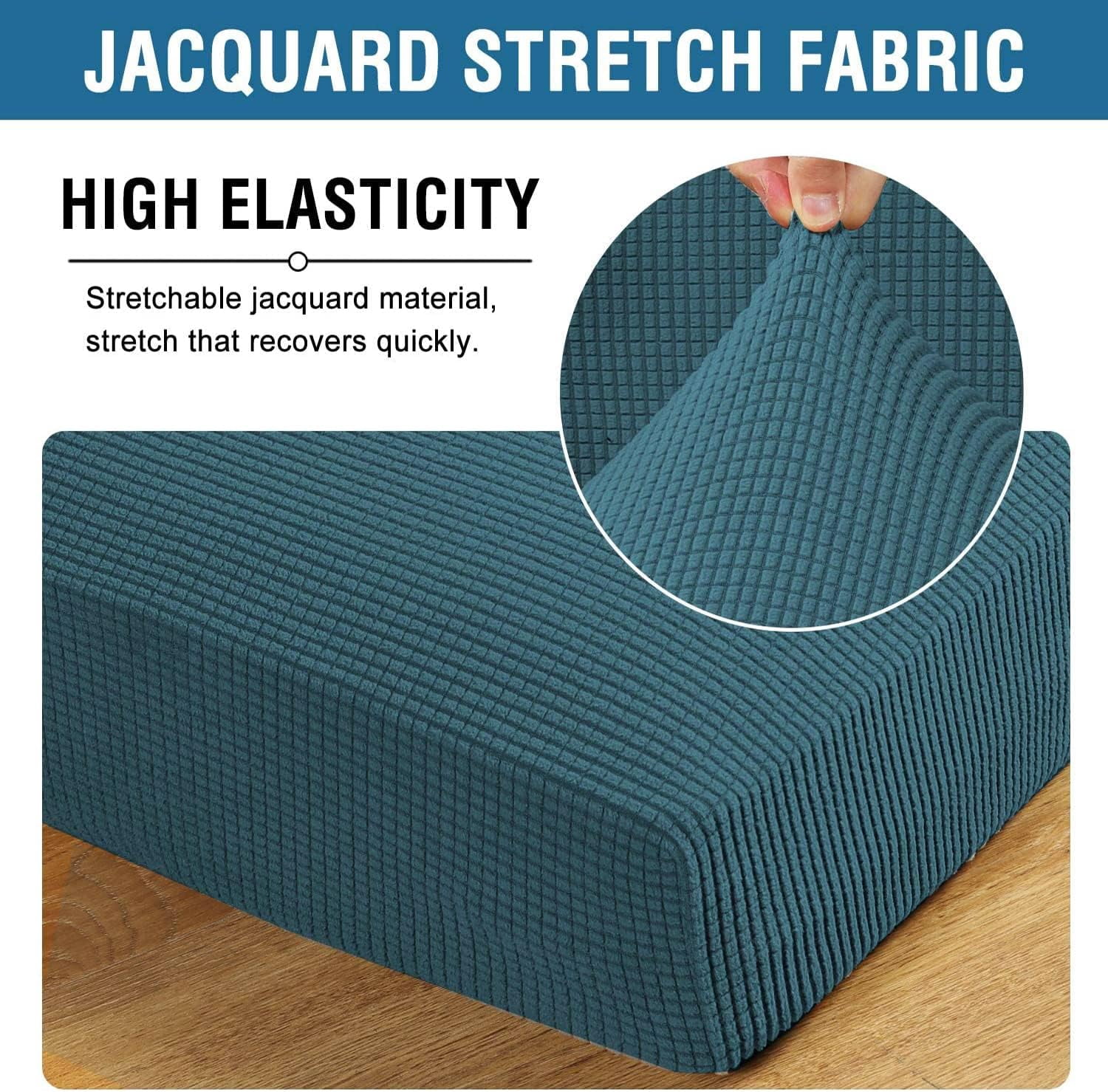 SEase 3 Piece  Sofa Covers  Stretch Individual Seat  Couch cushion covers Slipcover Sets Thick Jacquard Textured Twill Fabric