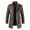 Brown, variant on Herrnalise Men's Fashion Casual Warm Fit Thick Leather Long Jacket Long Sleeve Lapel Pocket Zipper Fit Top Coat Coffee