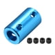 thumbnail image 1 of Acoplador de eje flexible 6.35mm a 8mm L25xD14 acoplador rígido para motor paso a paso rueda conecta azul, 1 of 3