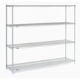thumbnail image 3 of Nexel 5 Tier Silver Epoxy Wire Shelving Starter Unit, 72"W x 24"D x 63"H, 3 of 5