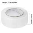 thumbnail image 2 of Uxcell Self-Adhesive Fiberglass 1.9-inch x 98-feet Mesh Size 3.5mm Drywall Joint Tape, 2 of 5
