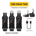 thumbnail image 3 of Adaptador XLR de Condensador de 48 V, Transmisor y Receptor de Micrófono Inalámbrico para Mezclador de Audio de Guitarra y Micrófono Dinámico, 3 of 8