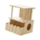 thumbnail image 3 of Casa de Chinchilla Refugio para Hámster Accesorio de Jaula de Madera con Ventilación Dos Niveles y Ensamble Fácil Adecuado para Descanso Escondite Estilo Moderno Mascotas 23cmx22cmx30cm, 3 of 9