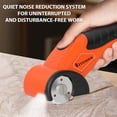 thumbnail image 4 of 4V Cordless Electric Scissors, Rechargeable Box Cutter with Safety Lock & LED Light – Power Shears for Cardboard, Fabric, Carpet, Leather, Plastic, 4 of 6