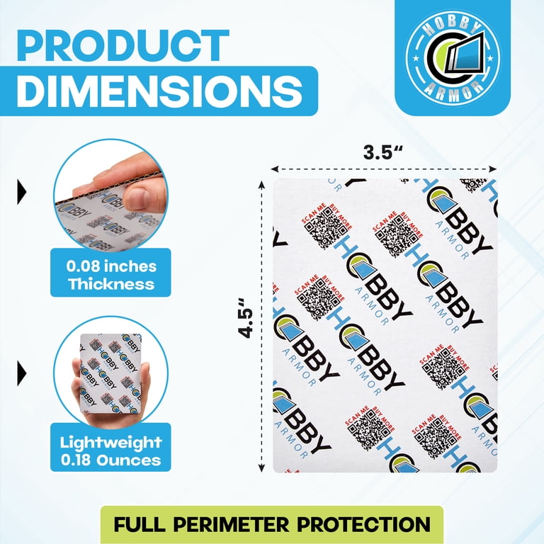 Hobby Armor Trading Card Protectors, 3.5 x 4.5 Precut Cardboard Inserts, 100 Pack - Walmart.com Hobby Armor Trading Card Protectors, 3.5 x 4.5 Precut Cardboard Inserts, 100 Pack - Walmart.com
