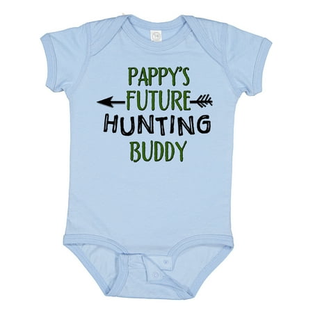 

Inktastic Pappys Future Hunting Buddy Gift Baby Boy or Baby Girl Bodysuit