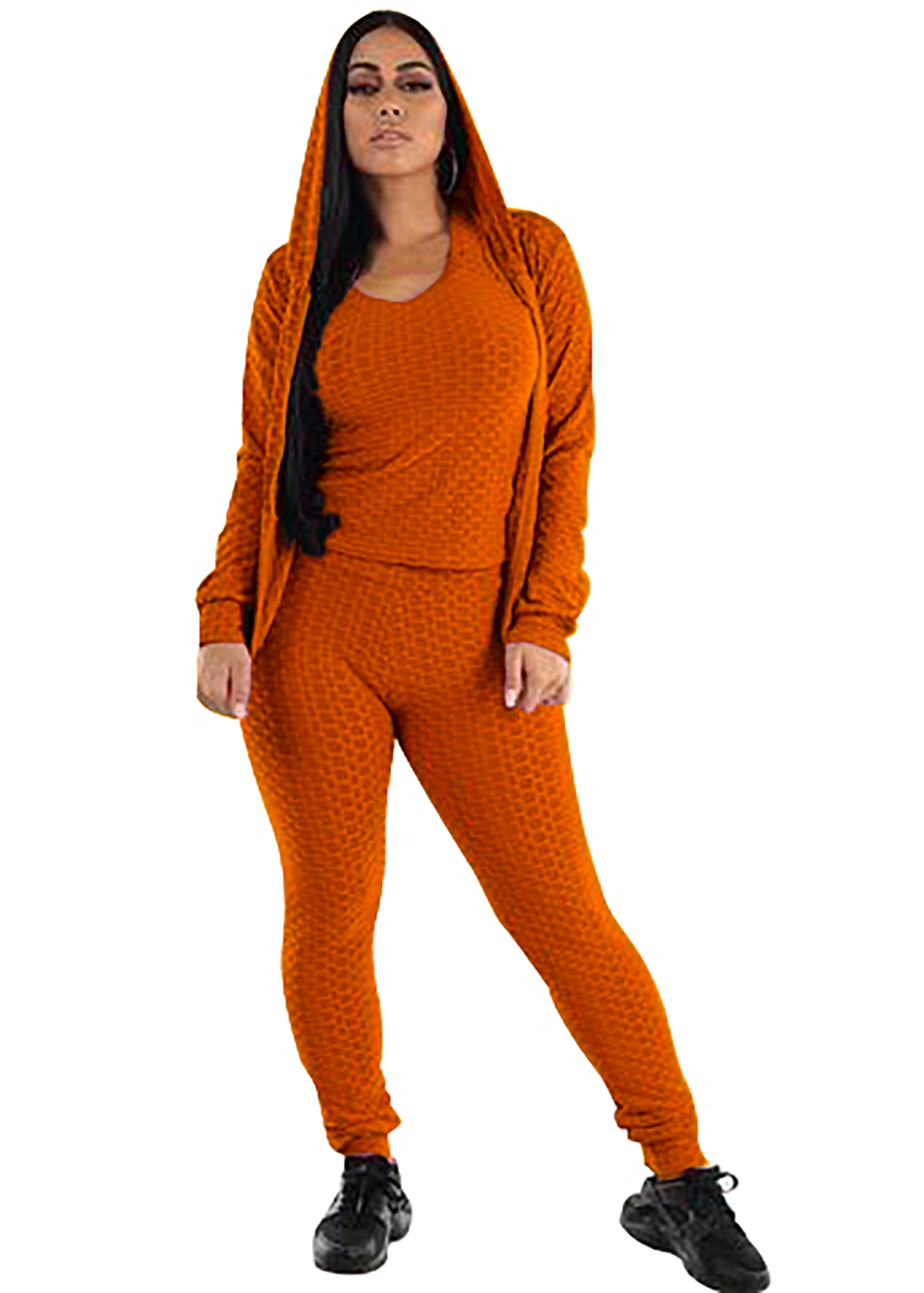 Hooded Track Jacket Leggings Set 