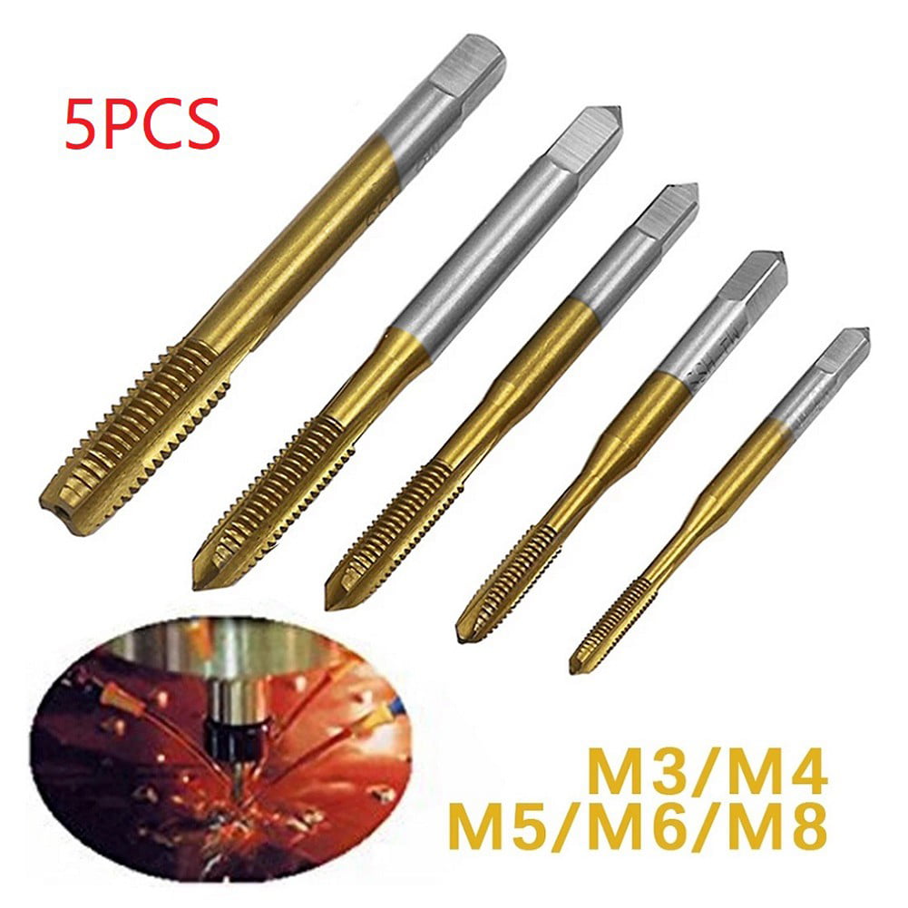 Durable 6542 High‑Speed Steel Reliable Thread Tap Hardness Long Service Life for Tapping Various Threads Electric Drill Anti‑Corrsion Screw Tap Short 
