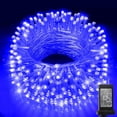 thumbnail image 1 of Luces de Cuerda para Exterior KNONEW 300 LED 30 m Azules Impermeables, 1 of 6