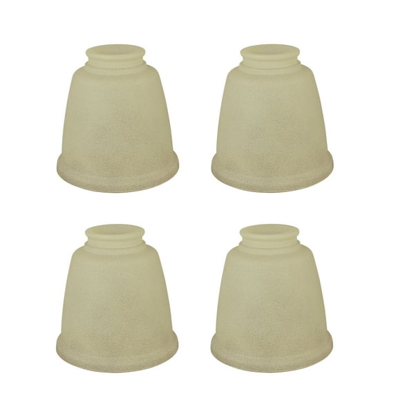 Aspen Creative 23104-4 Transitional Style Replacement Bell Shaped Antique Glass Shade