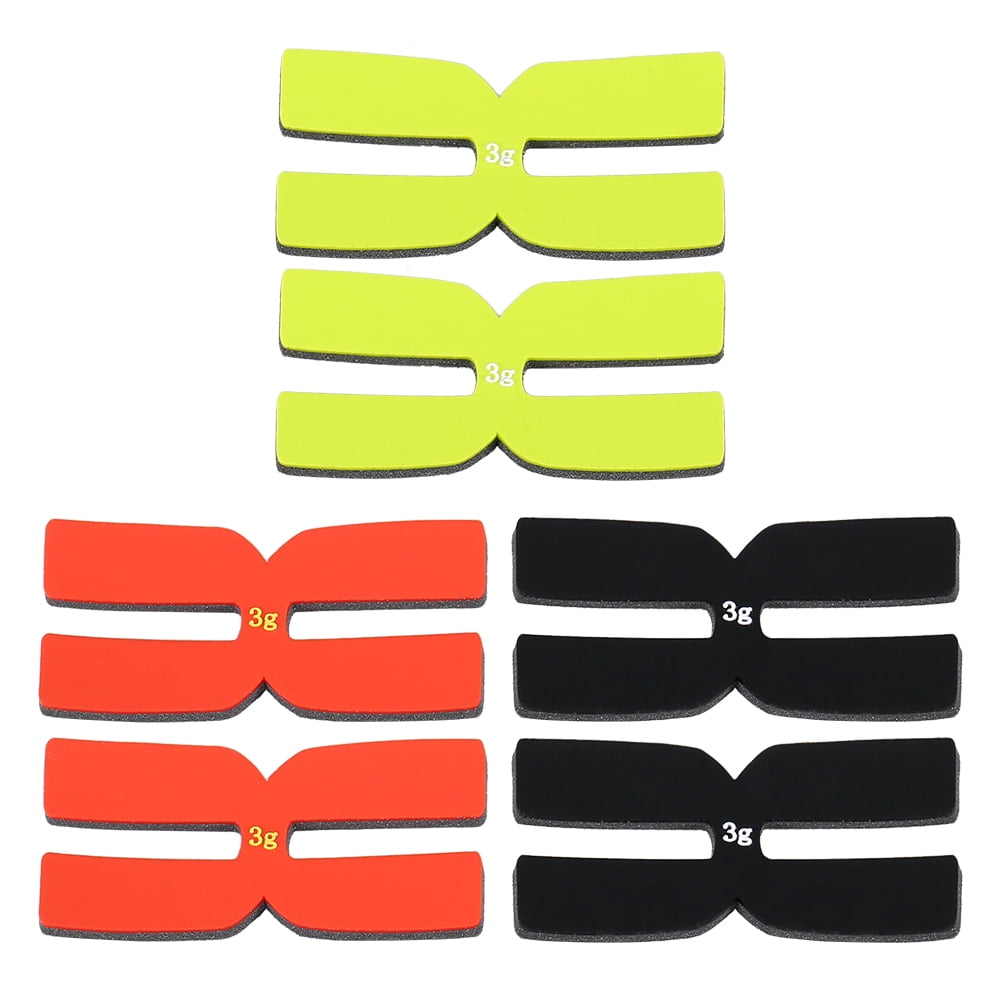 POWERTI 6Pcs 3g Tennis Racket Weight Balance Strips Silicone Tennis Racquet Tapes
