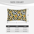 thumbnail image 3 of Fotbe Cute Cow Print Sunflower A Pillow Cases - Envelope Closure - Luxury, Extra Soft, Cooling Pillow Covers - Wrinkle, Fade, Stain Resistant-20"x30", 3 of 8