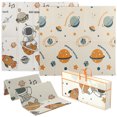 thumbnail image 1 of Qaba Baby Play Mat, Crawling Mat 77" x 69", Astronaut & Planet Theme, 1 of 10