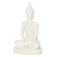 thumbnail image 5 of Nieyigj Meditating Seated Buddha Statue Carving Figurine Craft, Resin Sandstone Decorative Knick-Knack for Home Foyer Office Decor, 4.3 inches / 11 cm, White, 5 of 9