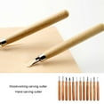 thumbnail image 3 of 12PCS/Set Bois Gravure Outils Kit Débutant Menuiserie Menuisier Menuisier Menuisier Fournitures, 3 of 6