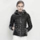 thumbnail image 2 of Women's Ultra Light Down Jacket - White Duck Down Hooded Parka for Cold Weather??, 2 of 5