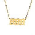 thumbnail image 1 of Stainless Steel Angel Number Necklace 111 222 333 444 555 666 777 888 999 For Women Men Lucky Number Chain Necklaces Jewelry--gold 8-Product code 4614 gold 8, 1 of 5