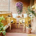 thumbnail image 4 of 2PCS Artificial Hanging Flowers, Fake Hanging Plants Violet Vines UV Resistant for Wall Home Room Garden Wedding Indoor Outdoor Spring Decoration(Purple), 4 of 5