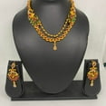 thumbnail image 3 of Kajaro Designs Jewels gold-plated chopker necklace set with earrings | traditional jewelry set, 3 of 4