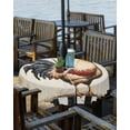 thumbnail image 2 of Fsddascl Retro Rooster Outdoor Tablecloth - 60 Inch Round Dining Table Cover, Watercolor Pastoral Animals Buffalo Waterproof Outdoor Table Cloth with Umbrella Hole & Zipper for Picnic/Patio/Party, 2 of 7
