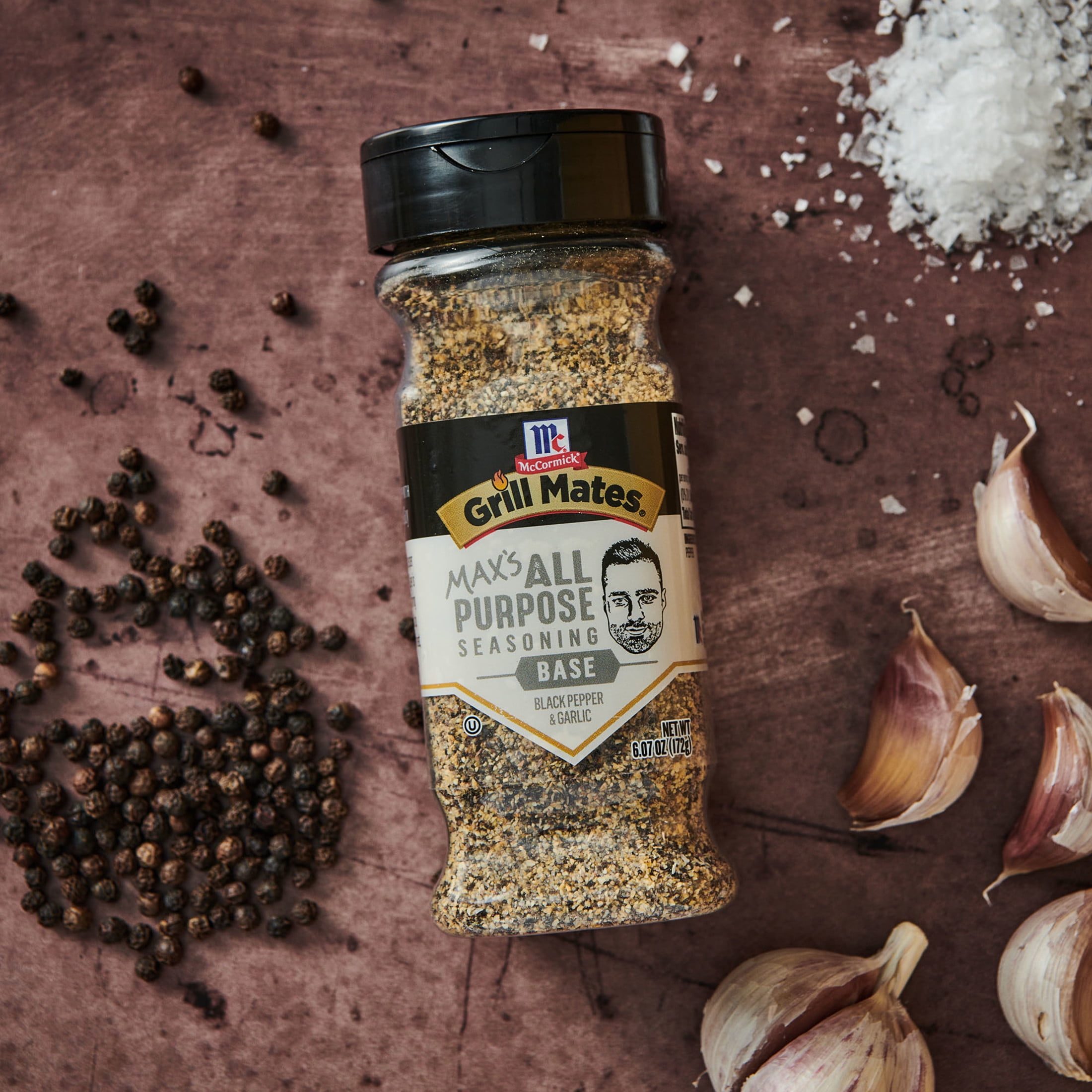 McCormick GRILL MATES Gluten Free Max's All Purpose Seasoning - Base, 6.07 oz Bottle