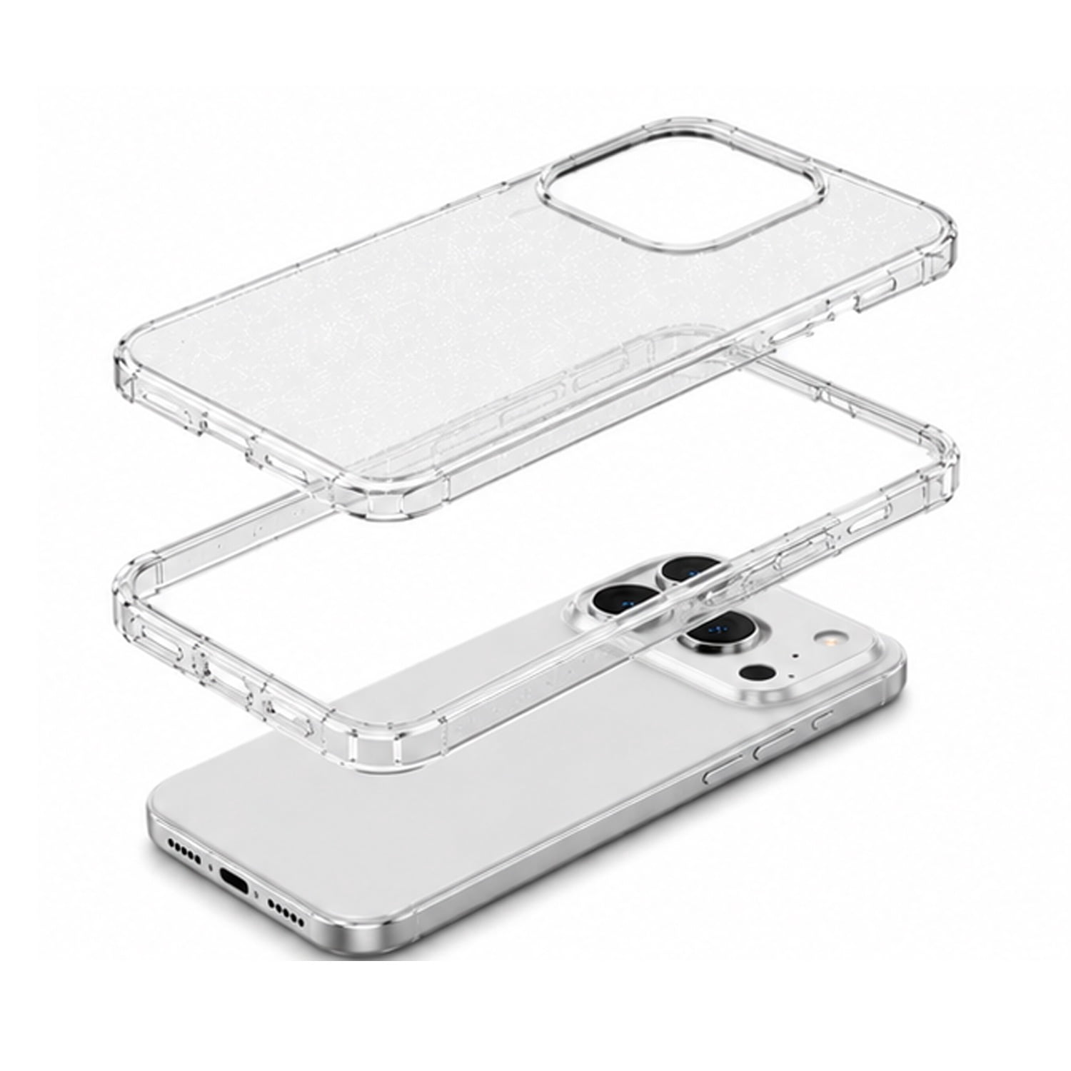 Transparent Shockproof Case for iPhone 17 Pro Max - Clear