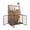 Brown, variant on Home 42.5 Inch Pet Dog Crate Furniture with Shelves Storage,Dog Kennel with Divider,Wooden Dog Crate End Table with Flip Top,Large Dog Cage for Indoor,3 Doors Pet Crate Furniture