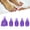 Purple, variant on Nieyigj 5 Pieces Professional Gel Polish Remover Clips For Toenails, UV Gel Soak Off Cap Wrap, Reusable Acrylic Nail Tools, 7.87 inches / 20 cm Length, Purple