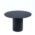 thumbnail image 6 of Manhattan Comfort Hathaway 47.24 Solid Wood Round Dining Table in Black, 6 of 6