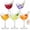 5pcs, variant on Bird Glasses 150ml/5.2 Oz Bird Shaped Cocktail Cheers Cup Unique Creative Martini Wine Glass Clear Crystal Goblet Drinking Cups for Champagne, Party Wedding and Home Decor