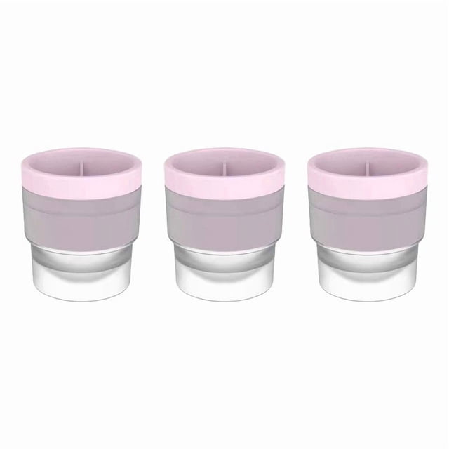 CJiaWei Silicone Ice Maker Large Round Sphere Tray For Whiskey Cocktails Easy Release And Fast