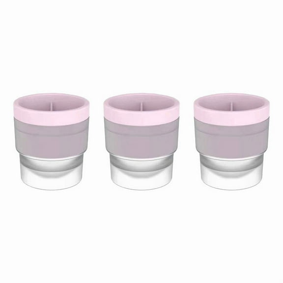 Ice Ball Maker Mold 3PCS Stackable - Large 2.4 Inch Round Sphere Ice Cube Molds for , Cocktails, Bourbon & Drinks - Food Grade Silicone with Lid Easy Release