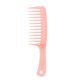 thumbnail image 1 of Peine de masaje para el cabello con dientes de una sola fila con mango, herramientas de belleza para rizado húmedo seco (rosa), 1 of 8