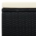 thumbnail image 5 of vidaXL Footstool Ottoman Poly Rattan 53x53x30 cm Black, 5 of 5