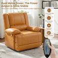 thumbnail image 4 of Poshby Dual Motor Lift Recliner Chair with Massage, Heat, Faux Leather For Living Room, Yellow, 4 of 8