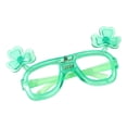 thumbnail image 5 of Dserhfy St Patrick's Day Glasses Glitter Shamrock Beer Bottle Eyeglasses Green Lucky Irish-themed Photo Booth Props for Home Party Favors, 5 of 8