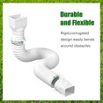 thumbnail image 1 of Paquete de 2 extensores de desagüe con tubo/conectores/tornillos para la mayoría de los bajantes, 1 of 5