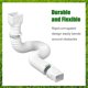 thumbnail image 1 of Paquete de 2 extensores de desagüe con tubo/conectores/tornillos para la mayoría de los bajantes, 1 of 5