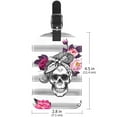 thumbnail image 6 of Square 2Pack PU Leather Skull Cruise Luggage Tag with Privacy Cover and Name ID Tag for Travel Handbags Backpacks Luggage Tags, 6 of 6