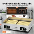 thumbnail image 3 of KFFKFF Electric Griddle for Commercial Use, 2800W, Adjustable Temperature from 122℉ to 572℉, Stainless Steel Flat Top Grill, 25.98 x 15.75 x 0.39 inches, Includes 2 Shovels and 2 Brushes, 3 of 9