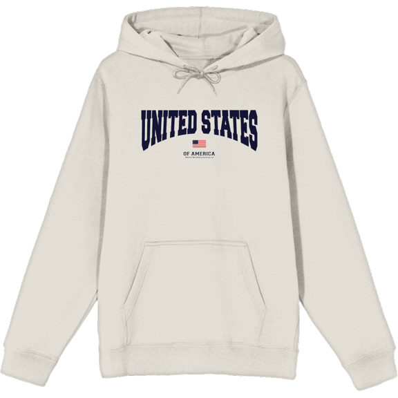 Americana United States of America Flag Adult Sand Long Sleeve Hoodie-XXL