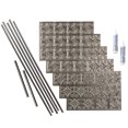 thumbnail image 1 of FASÄDE Traditional Style 1 Decorative Vinyl Backsplash 15 sq ft Kit in Brushed Nickel, 1 of 6