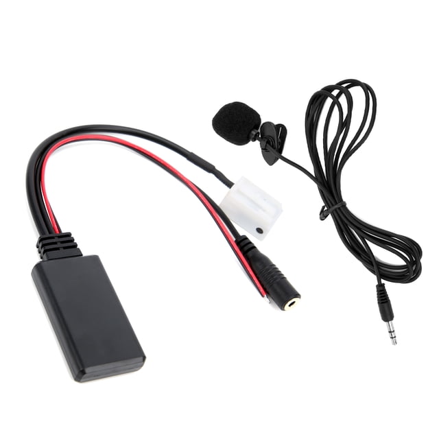 Cable de audio para automóvil, cable auxiliar de audio para automóvil de 12 V CC, adaptador de micrófono Mejore su experiencia