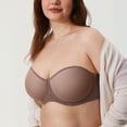 thumbnail image 6 of DELIMIRA Women's Cosnufy Strapless Bra Sheer Mesh Plus Size Unlined Underwire Bras, 6 of 6