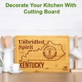 thumbnail image 4 of Bamboo State Cutting Board for Kitchen – Kentucky Cheese Board, Charcuterie Platter & Serving Tray, (15" x 10"), 4 of 7