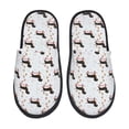 thumbnail image 2 of KLL Dachshund Dog Slippers for Women Men House Slip on Indoor Outdoor Bedroom Furry Fleece Lined Ladies Comfy Anti-Skid Rubber Hard Sole-Medium, 2 of 8