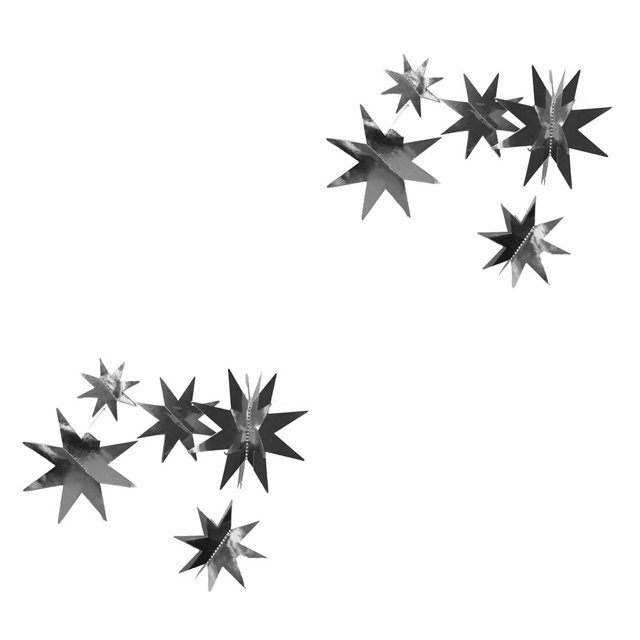QualitChoice 1 Set Star Decorations Household Interesting Exquisite Stars Pendant Party Supply Craft Decoration Decor Props for Layout Dark grey 2Set
